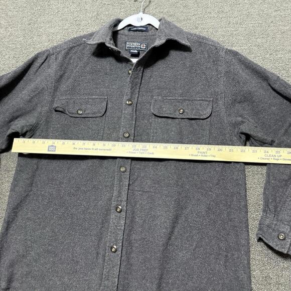 Northern ExpeditionLtd GreyxMens L Heavyweight Flannel Shirt - Picture 5 of 7